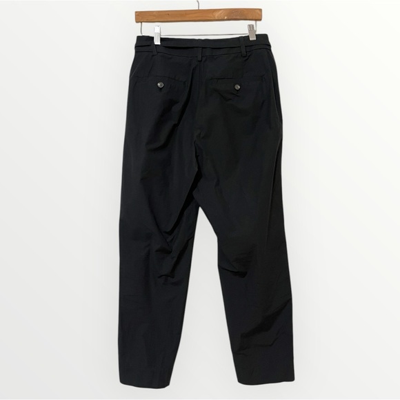 Everlane The Poplin Pleated Taper Pant in Black Size 6 - Picture 6 of 9